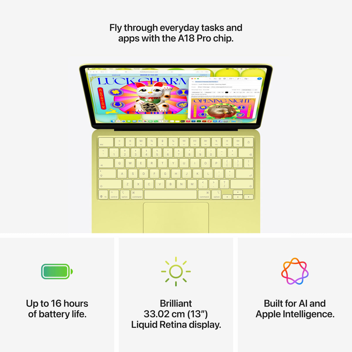 Apple 2026 MacBook Neo 13″ Laptop with A18 Pro chip